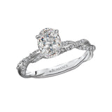 Romance - Pave Diamond Twist Setting