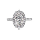 Romance Halo Semi-Mount Diamond Ring