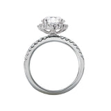 Romance Halo Semi-Mount Diamond Ring