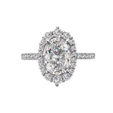 Romance Halo Semi-Mount Diamond Ring