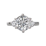 Romance 3 Stone Semi-Mount Diamond Ring