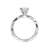Romance - Classic Floral Twist Diamond Setting