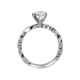 Romance - Modern Floral Diamond Setting