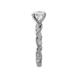 Romance - Modern Floral Diamond Setting