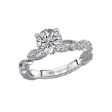 Romance - Modern Floral Diamond Setting