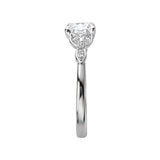 Romance - Accented Simple Solitare Floral Setting