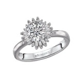 Romance - Elegant Baghuette Diamond Halo Setting