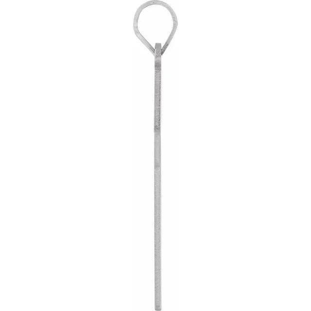 Sterling Silver 28 x 18 mm Cross Pendant