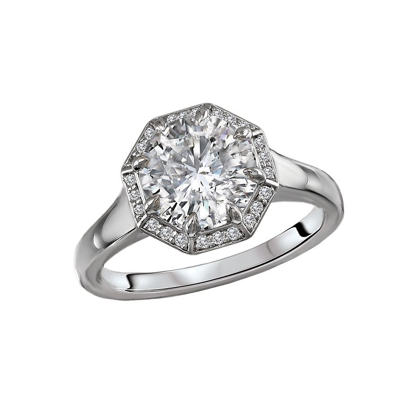 Romance Semi-Mount Diamond Engagement Ring