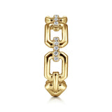 Chain Link Ring W/ Diamonds