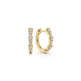 Gabriel & Co. EG14523Y45JJ – 14K Yellow Gold Diamond Huggie Earrings (0.25 ct)