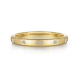 Gabriel & Co. LR52508Y45JJ – 14K Yellow Gold Bezel Diamond Stackable Ring (0.04 ct)