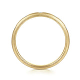 Gabriel & Co. LR52508Y45JJ – 14K Yellow Gold Bezel Diamond Stackable Ring (0.04 ct)