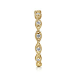 Gabriel & Co. 14K Yellow Gold Twisted Diamond Stackable Ring – LR51178Y45JJ