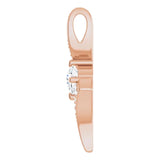 Jerome Whitehead 14K Rose Gold Diamond Pendant – 1/3 Carat Total Weight