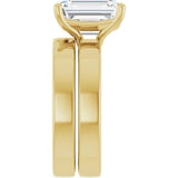 Stuller 126306:406:P Half-Round Wedding Band – 14K Yellow Gold, Size 6.5–7.5
