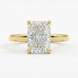 14kt Yellow Gold 3ct Lab Grown TWD Classic Engagment Ring