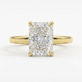 14kt Yellow Gold 3ct Lab Grown TWD Classic Engagment Ring