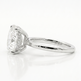 14K Yellow Gold 3 1/8cttw Lab Grown Diamond Hidden Halo Engagement Ring