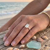 14KY 3 5/8cttw LGD Engagement Ring