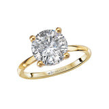 Diamond Semi-Mount Hidden Halo Engagement Ring