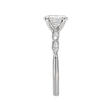 Romance - East/West Accented Solitare Setting