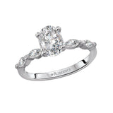 Romance - East/West Accented Solitare Setting