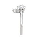 Romance 160053-RD100  halo semi-mount engagement ring