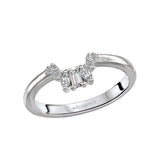 Romance Curved Wedding Band – 160053-W