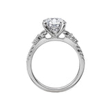 Romance Sapphire and Diamond Semi-Mount Engagement Ring