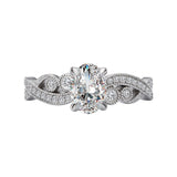 Romance - Vintage Inspired Oval Diamond Setting