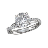 Romance Semi-Mount Diamond Engagement Ring