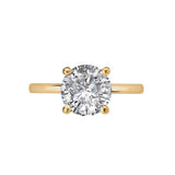 Romance Diamond Hidden Halo Engagement Ring