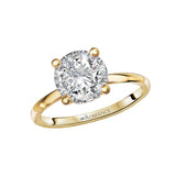 Romance Diamond Hidden Halo Engagement Ring