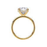 Romance Lab Grown Diamond Semi-Mount Hidden Halo Engagement Ring