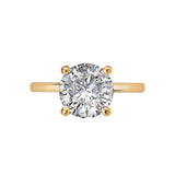 Romance Lab Grown Diamond Semi-Mount Hidden Halo Engagement Ring
