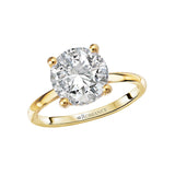 Romance Lab Grown Diamond Semi-Mount Hidden Halo Engagement Ring