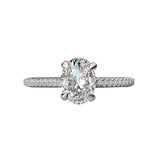 Romance - Pave Diamond Solitare Setting
