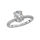 Romance - Pave Diamond Solitare Setting