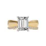 Romance Diamond Semi-Mount Hidden Halo Engagement Ring 160235-EM200Y