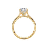 Romance Diamond Semi-Mount Hidden Halo Engagement Ring