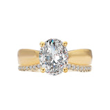 Romance Diamond Semi-Mount Hidden Halo Engagement Ring