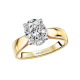 Romance Diamond Semi-Mount Hidden Halo Engagement Ring