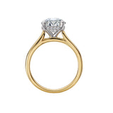 Diamond Semi-Mount Hidden Halo Engagement Ring