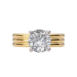 Romance Diamond Semi-Mount Hidden Halo Engagement Ring
