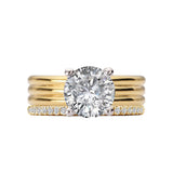 Romance Diamond Semi-Mount Hidden Halo Engagement Ring