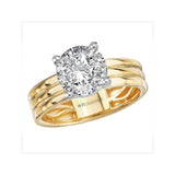 Romance Diamond Semi-Mount Hidden Halo Engagement Ring