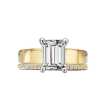 Diamond Semi-Mount Hidden Halo Engagement Ring