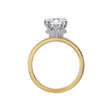 Diamond Semi-Mount Hidden Halo Engagement Ring