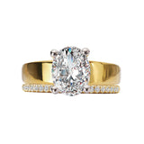 Diamond Semi-Mount Hidden Halo Engagement Ring